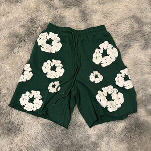 Denim Tears The Cotton Wreath Green Shorts Size Medium